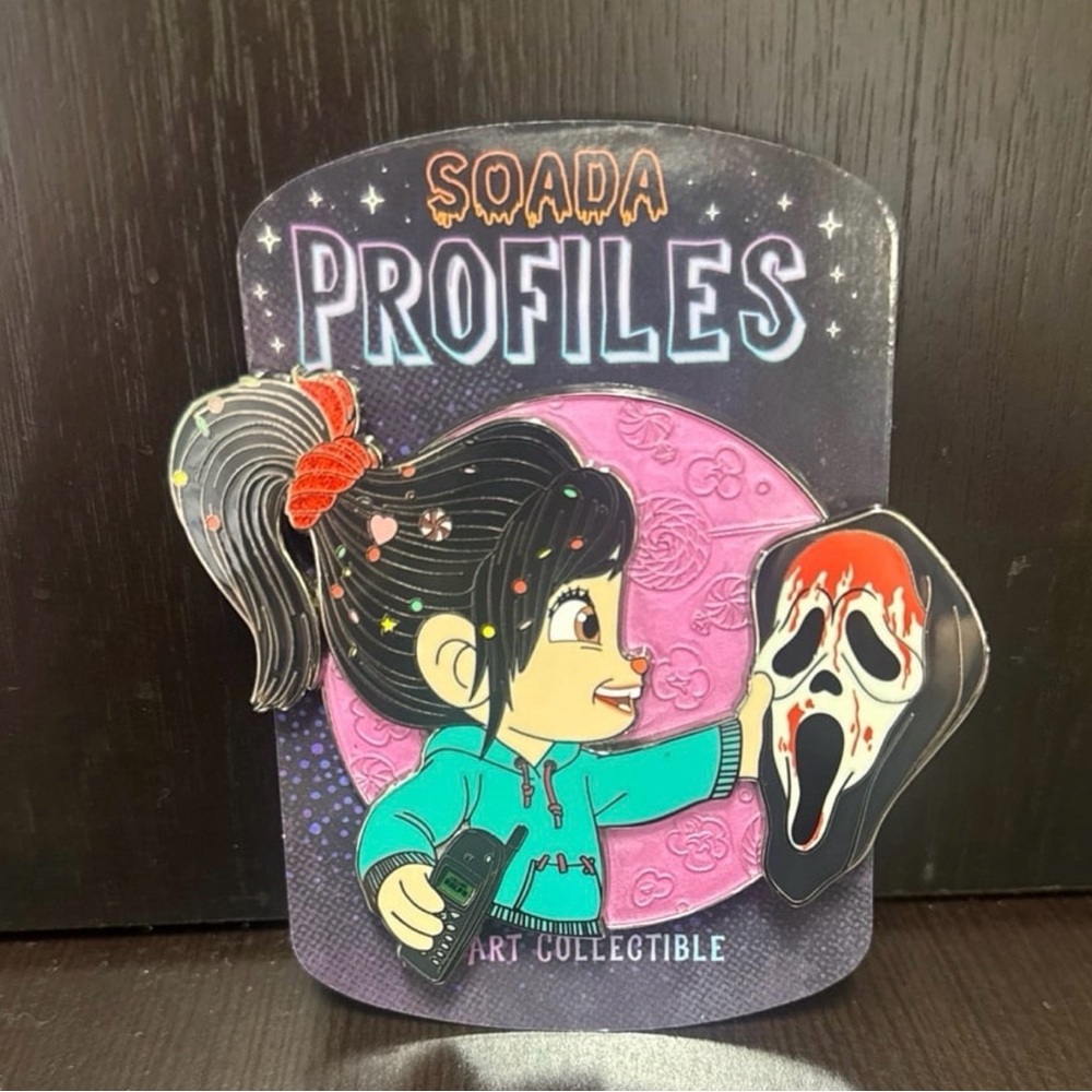 Magically Horrific Soada Profiles Vanellope Von Schweetz & Ghostface Mashup Pin